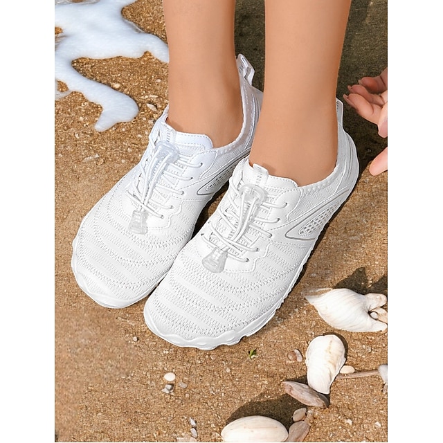  scarpe da acqua a piedi nudi da donna – scarpe da ginnastica larghe in mesh traspirante e ad asciugatura rapida con suola antiscivolo per spiaggia, nuoto, surf e sport acquatici all'aperto