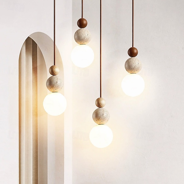 23 cm Design Circolare/Tondo Design di Lanterna a Sospensione Lampada a sospensione Pietra Vetro Stile Artistico Stile Vintage Stile Classico Vintage Rustico 110-120V 220-240V