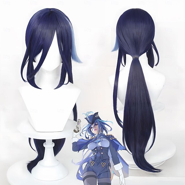  Genshin Impact Clorinde Anime Cosplay Perücken Cosplay Perücken Halloween Karneval Party Comic-Konzert Perücke Für Damen Erwachsene