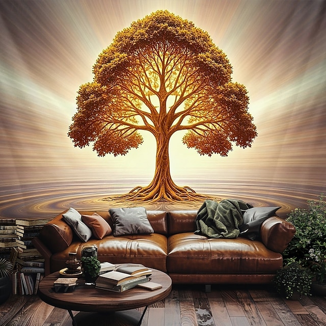  Albero della vita arazzo sospeso arte murale grande arazzo decorazione murale fotografia sfondo coperta tenda decorazione per casa camera da letto soggiorno