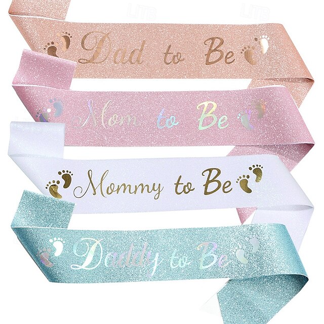  faixa de decoração para chá de bebê, sálvia 'futura mamãe' &Faixas para 