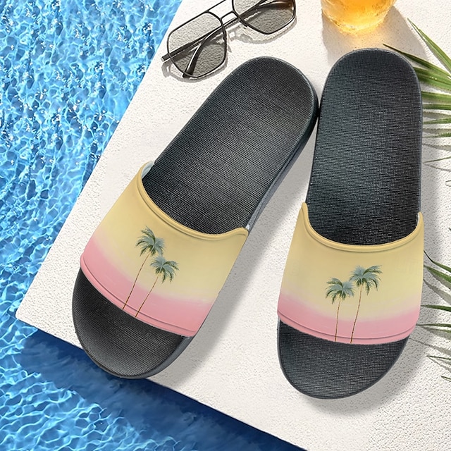  unisex 3d alligatortryckssandaler – bekväma halkfria pool- och strandtofflor för sommar-, utomhus- och fritidskläder