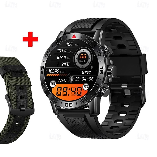  696 I81 Smart Watch 1.39 inch Smartwatch Fitness Running Watch Bluetooth ECG+PPG Pedometer Call Reminder Compatible with Android iOS Women Men Hands-Free Calls Message Reminder IP 67 50mm Watch Case