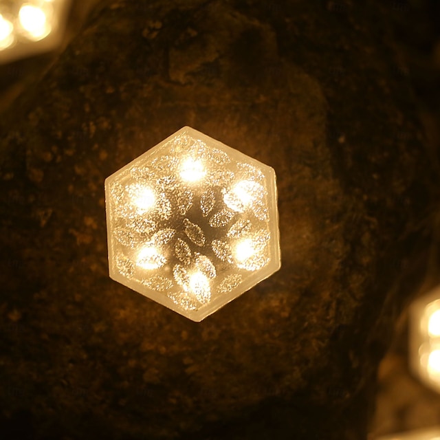  Lampes solaires d'extérieur en forme de glaçons, lampes d'extérieur étanches, éclairage de passerelle, maintiennent 10 heures d'éclairage pour votre jardin, paysage, chemin, cour, patio