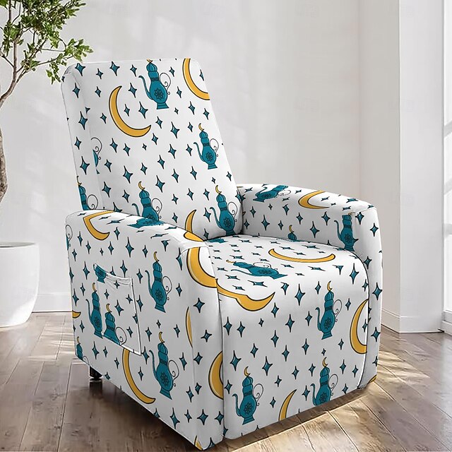  Funda para tumbona, diseño geométrico, fundas de poliéster, extraíbles y elásticas, perfectas para proteger los muebles de la sala de estar o el dormitorio.