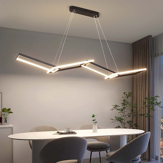  150 cm Oscurabile Forme geometriche Luci Pendenti Metallo Acrilico Artistico Moderno geometrico Nero Moderno 110-240 V