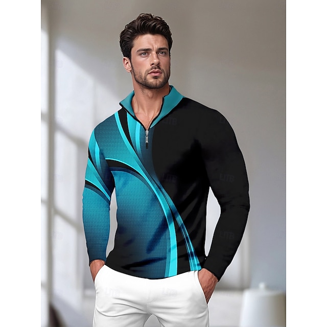  Hyper-prep Men's Golf Shirt Quarterzip UPF50+