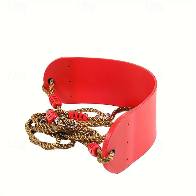  חבל נדנדה רך מתכוונן לבילוי חיצוני וכושר בגינה עם כיסא נדנדה eva soft board