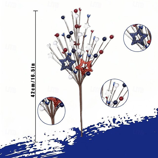 Matite Bandiera Americana - 48 Pezzi In Legno Per Scuola, Ufficio E Feste Patriottiche, Design Ergonomico - Foto 6