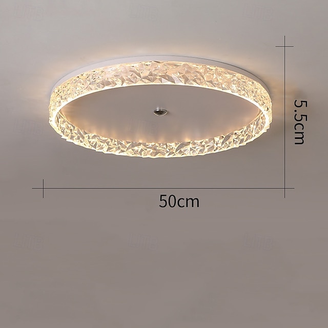  50 cm تخفيت أضواء السقف معدن أكريليك الحديث أسلوب الشمال 220-240V