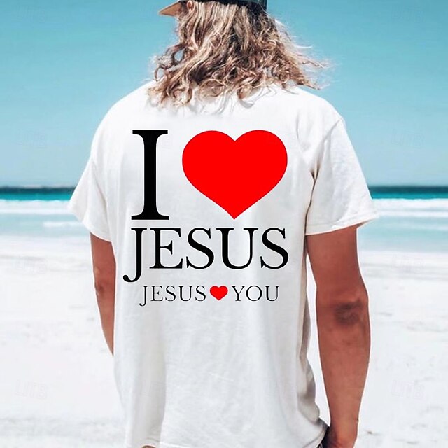 Easter Men's Funny Jesus T Shirt Short Sleeve T shirt 3D Print Crew Neck Shirt Designer Casual Party Holiday White Summer Spring Clothing Apparel S M L XL XXL XXXL4