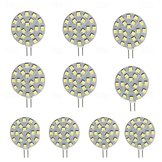  g4 led izzó 20w halogén izzó csere bi-pin led tárcsa jc oldalcsap 12v-24v ac/dc szekrény alatti puck izzók 5/10 db