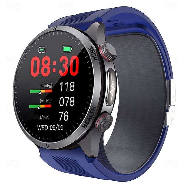  S26 Smart Watch 1,43 pollici Smartwatch Bluetooth ECG+PPG Monitoraggio della Temperatura Contapassi Compatibile con Android iOS Uomini Chiamate Hands-Free Promemoria Messaggio Orologio 49mm