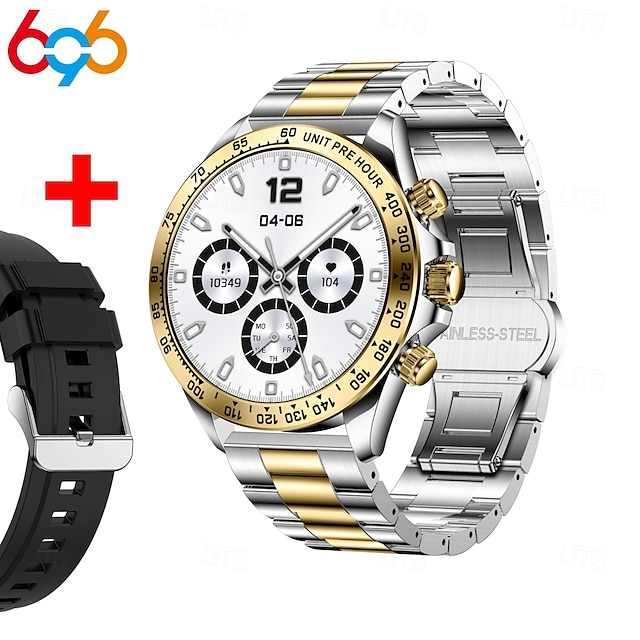  696 AK63 Inteligentny zegarek 1.43 in Inteligentny zegarek Bluetooth EKG + PPG Krokomierz Powiadamianie o połączeniu telefonicznym Kompatybilny z Android iOS Damskie Męskie Odbieranie bez użycia rąk