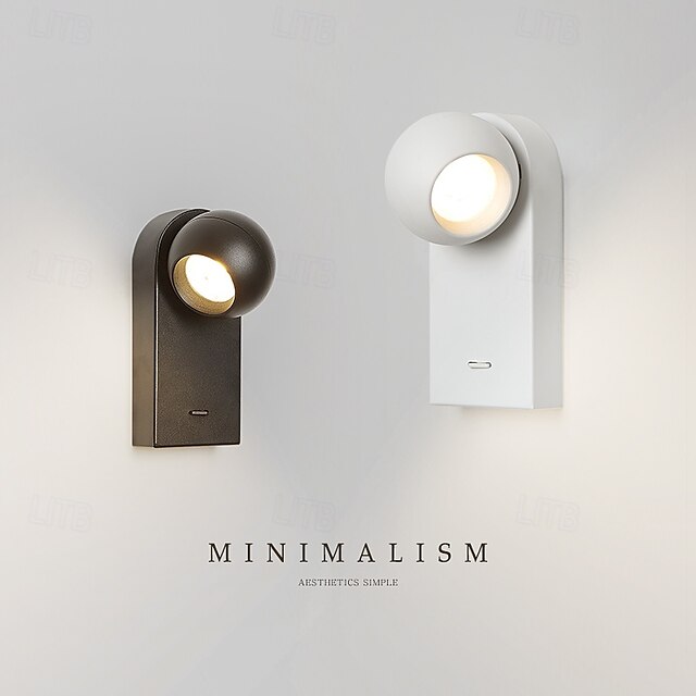 Al Coperto LED Lampade da parete per interni Camera da letto Ufficio Metallo Luce a muro 110-240 V 7 W