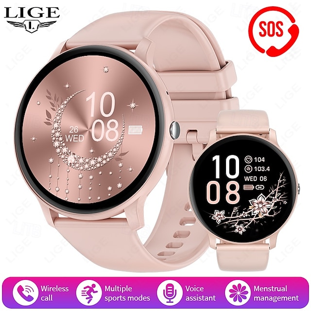  LIGE BW0905 Smart Klokke Fitness Tracker Hjerterate Monitor Bluetooth Android iOS Vanntett 1.69