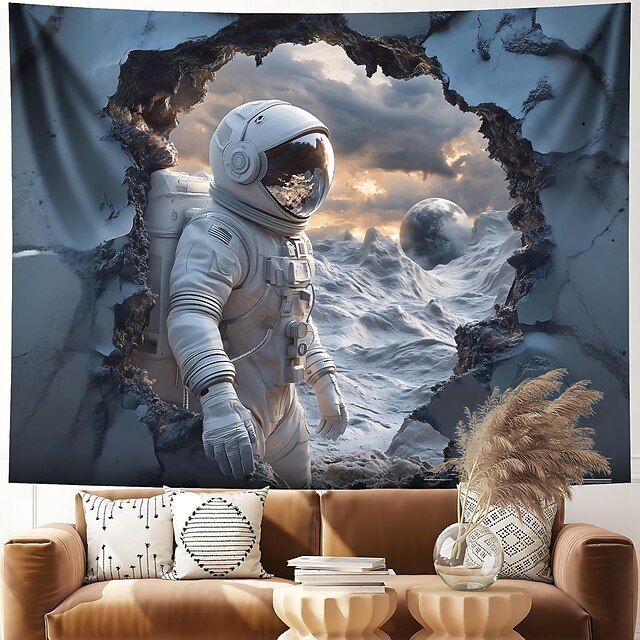  Planeetta Universumi Astronautti Riippuva Gobeliini Taide Suuri Gobeliini Seinäläjä Decor Valokuvatausta Peitto Verho Koti Makuhuone Olohuone Koriste