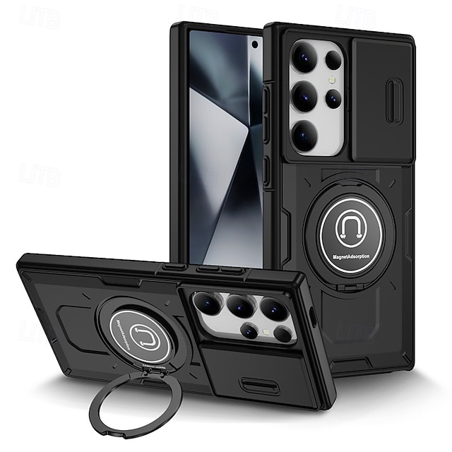  τηλέφωνο tok Για Samsung Galaxy S25 S24 S23 Ultra Plus S22 Plus Ultra Πίσω Κάλυμμα με βάση στήριξης Ανθεκτική σε πτώσεις Ρετρό TPU PC