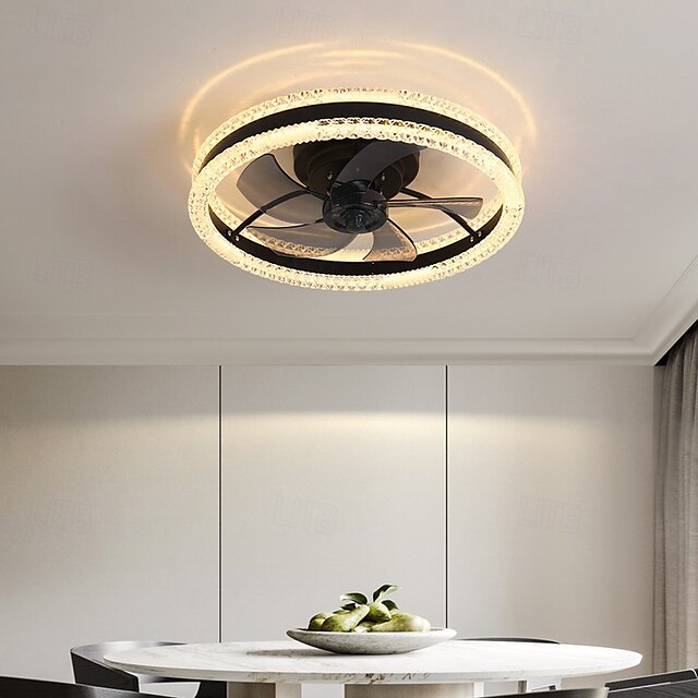  52 cm Dimmable Ceiling Fan Metal Acrylic Modern Nordic Style 110-120V 220-240V
