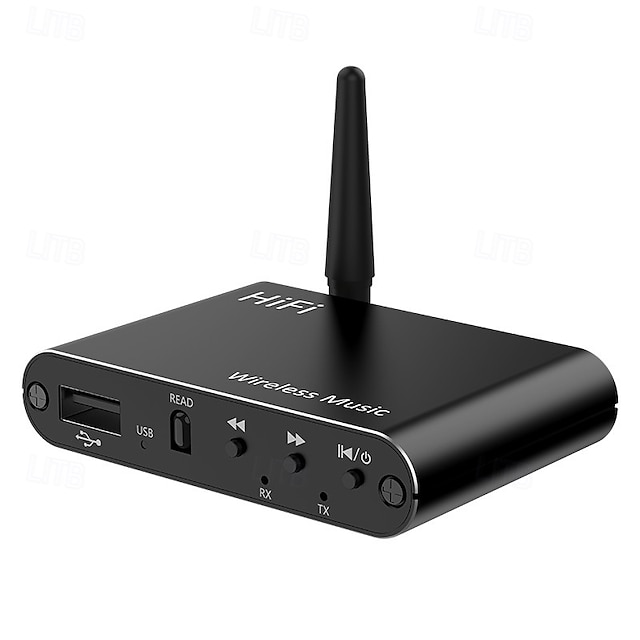  bluetooth 5.4 sändare mottagare adapter 3,5 mm aux jack för högtalare headset u disk ps5 ljud mottagare stöd a2dp/avrcp