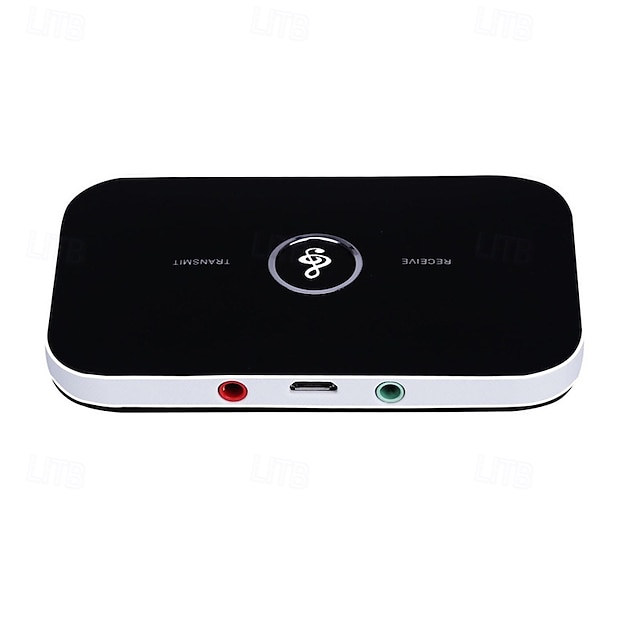  b6 bluetooth 5.0 vysílač přijímač 2v1 adaptér, bezdrátový audio adaptér aux 3,5mm jack rca stereo hudba do auta sluchátka reproduktor tv pc