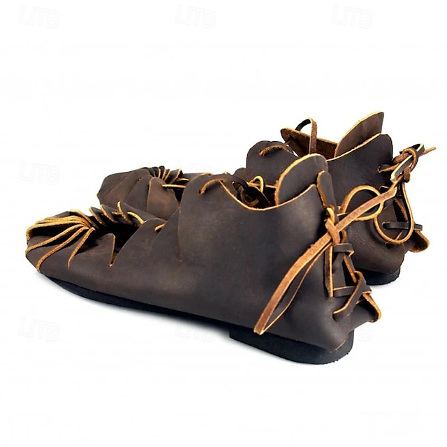  Rétro Vintage Médiéval Renaissance Chaussures Homme Femmes Unisexe Celtique Halloween Carnaval Mascarade Événement / Fête Mascarade Adulte Chaussures