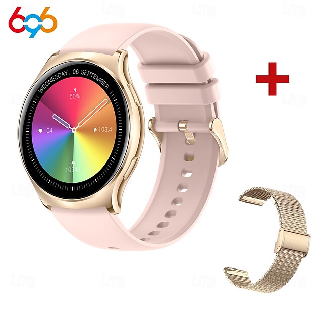  696 i102 Smart Watch Fitness Tracker ECG PPG Bluetooth Opkaldsreminder Android iOS IP67 40mm 1,43