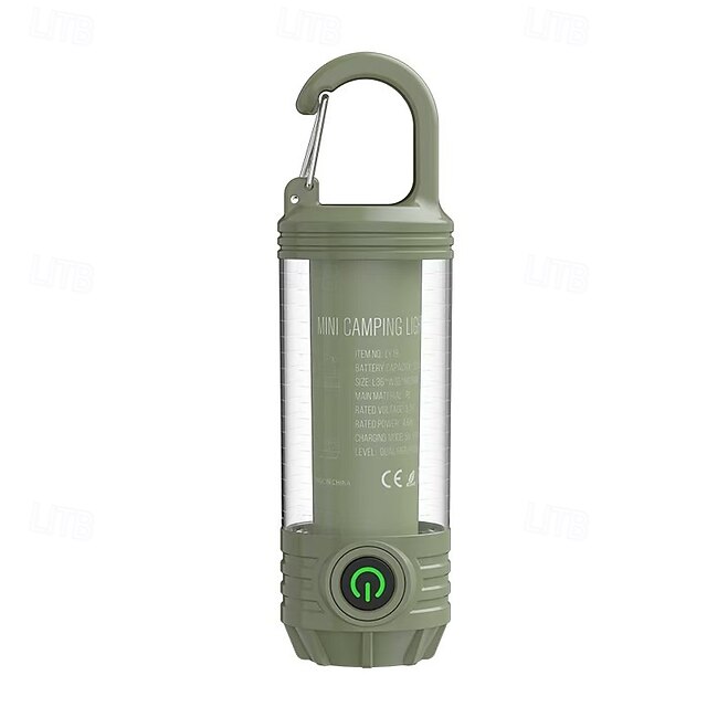  Πολυλειτουργικό LED Έξυπνο Φως Φωτιστικό CAMPING Φακός Τύπου-C 1PC Κόκκινο-Λευκό Ζεστό Φως Προειδοποιητικό Φως Κρεμαστό Φως Λειτουργίες κουμπιού Αριθμό Πίεσης-Ανθεκτικό ΠτώΣη Φορτιζόμενο Φως Σκηνής