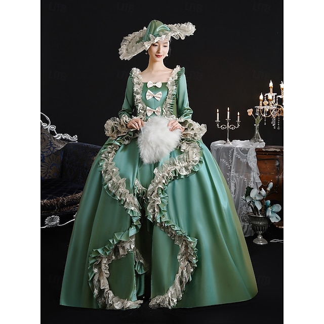 18th Century Women's Rococo Ball Gown Princess Maria Antonietta Rococo ...