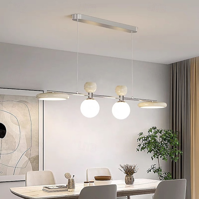  4 luci 110 cm Design Unico Lampada a sospensione Metallo Acrilico Finiture Verniciate Moderno 110-120V 220-240V