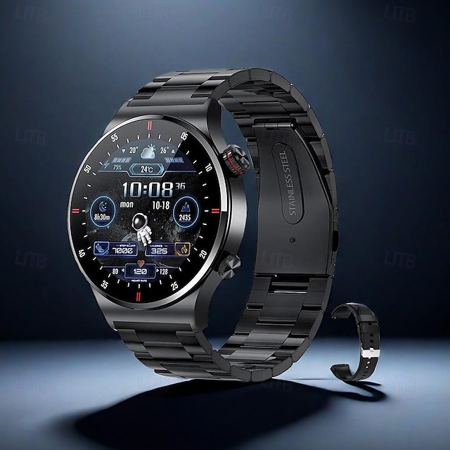  696 QW33 Smart Watch tracker fitness ECG PPG przypomnienie Bluetooth Android iOS IP67 46 mm 1,28