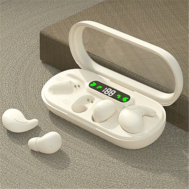  Cuffie Bluetooth wireless per sonno 2 in 1 con riduzione del rumore mini sottili display digitale lunga durata della batteria