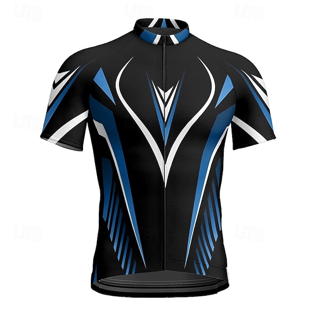  Homme Maillot Velo Cyclisme Manche Courte Cyclisme Tee-shirt Maillot avec 3 poches arrière VTT Vélo tout terrain Respirable Séchage rapide Conception anatomique Mèche Jaune Rouge Bleu Des sports
