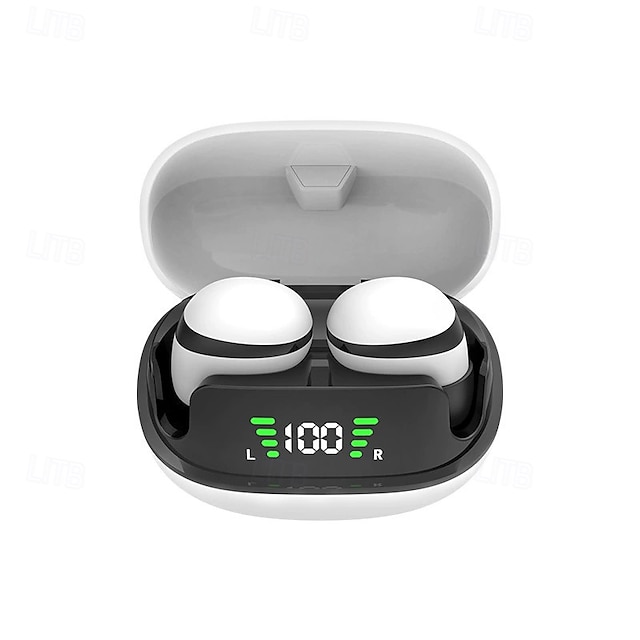  Ultra liten mini trådlös Bluetooth-headset jordnötsstorlek osynlig i-öra löpnings vattentät brusreduktion