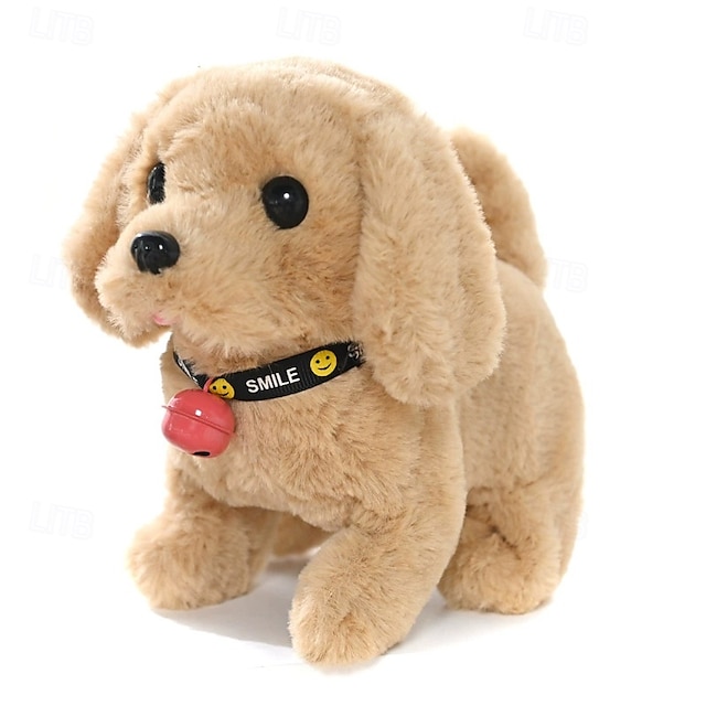  câine de pluș animal de pluș câine interactiv robot robot câine lătrat control tactil electronic animal de companie robot cățeluș jucărie câine animat pentru fată copil copil