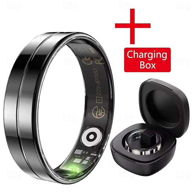  r11 mode smart ring ultra tynd 2,2 mm tykkelse skal i rustfrit stål fitness sundhed tracker puls blod iltmåler