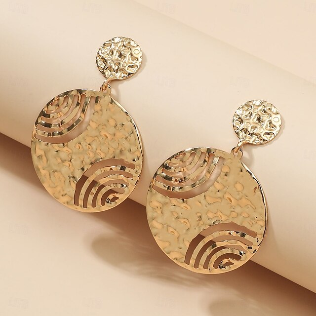  Femme Boucles d'Oreille Classique Boule mode Des boucles d'oreilles Bijoux Dorée Pour Mariage Soirée 1 paire
