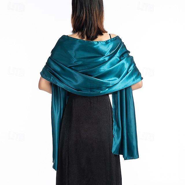  scialle da donna per feste, abiti da sera, damigelle d'onore, lunghe sciarpe per matrimonio, chiffon leggero traslucido