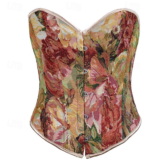  Retro / vintage Keskiaika Renessanssi Korsetti Liivi Bustier Naisten Kelttiläinen Fantasia Halloween Karnevaali Naamiaiset Juhla Rento / arki LARP Aikuisten Korsetti