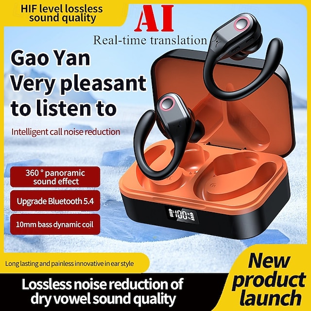  Căști wireless adevărate YW02 TWS căști cu ureche pentru sport sunet stereo surround Bluetooth 5.3 microfon încorporat pentru Apple Samsung Huawei Xiaomi MI yoga fitness sală de sport telefon mobil