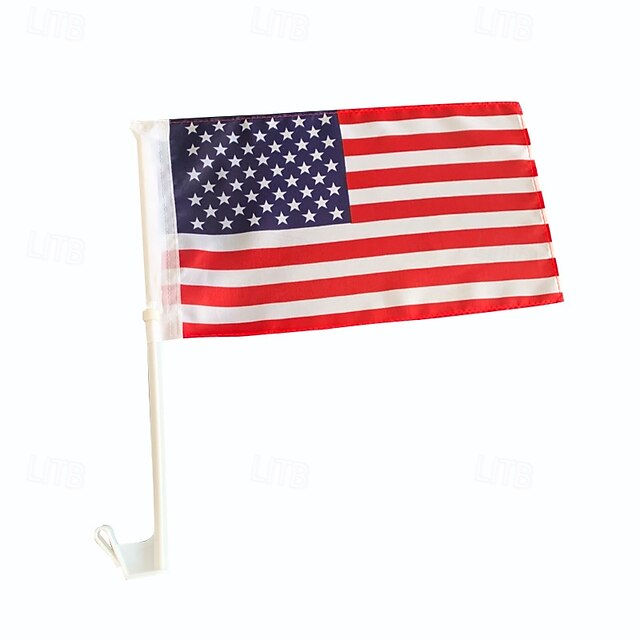  US Amerikaanse Auto Vlag met Raam Bevestiging