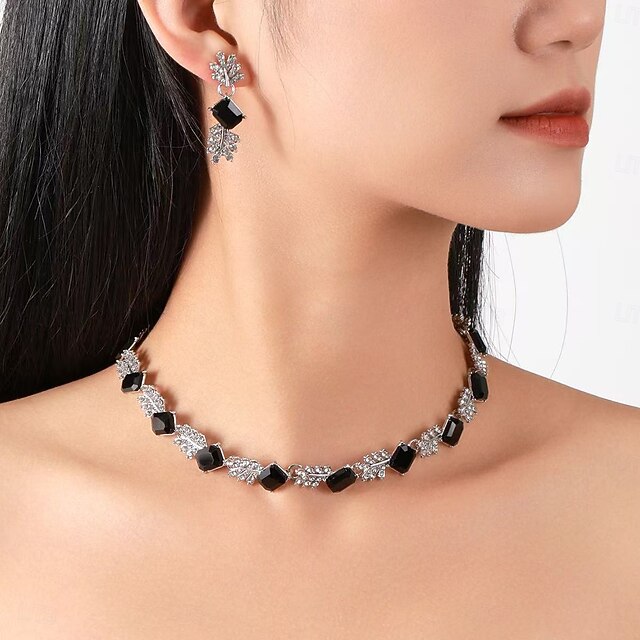  cercei colier frunze de safir moda senior vand set mireasa