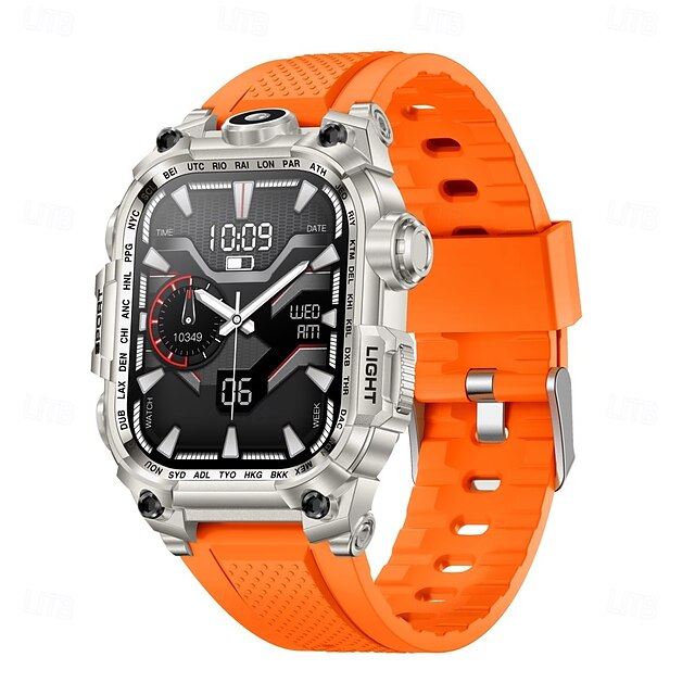 696 i121 Smart Watch 2.01 inch Smartwatch Fitness Running Watch Bluetooth ECG+PPG Pedometer Call Reminder Compatible with Android iOS Women Men Hands-Free Calls Waterproof Media Control IP 67 44mm