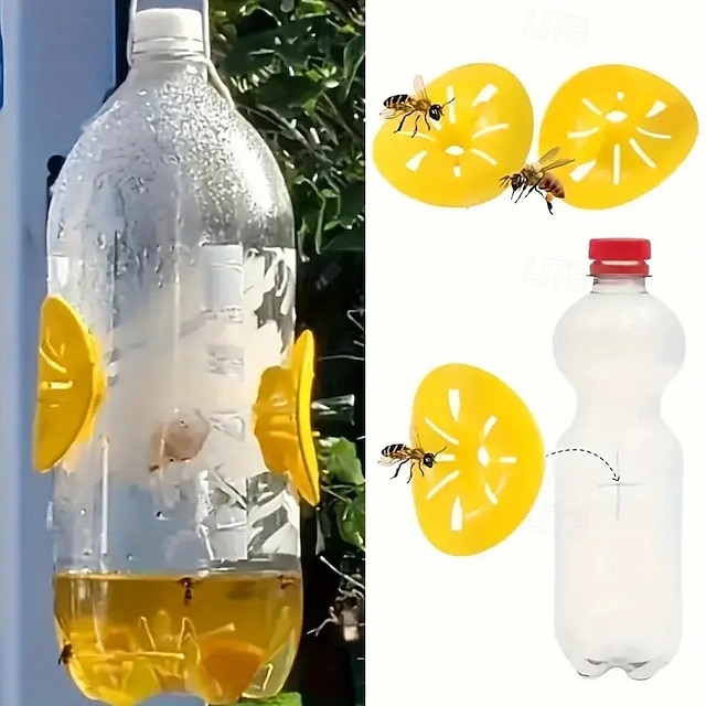  8 Pieces Wasp Trap Bee Trap Wasp Trap Flower Insect Funnel Trap Suitable for Garden Outdoor Pest Control Tool Indoor/outdoor Pest Control Tool