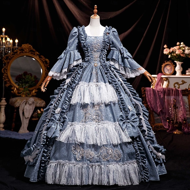 18th Century Women's Rococo Ball Gown Princess Maria Antonietta Rococo ...