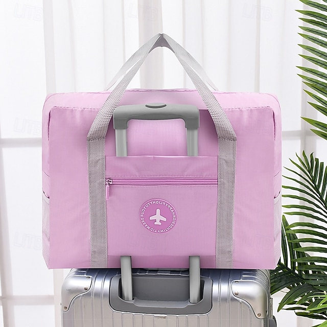  Weekender Bag Travel Duffel Bag with Shoe Compartment, Gym Bag with Wet Dry Separation for Women Men, Waterproof Foldable Travel Storage Bag with Handle, Trolley Bag for Luggage Organization