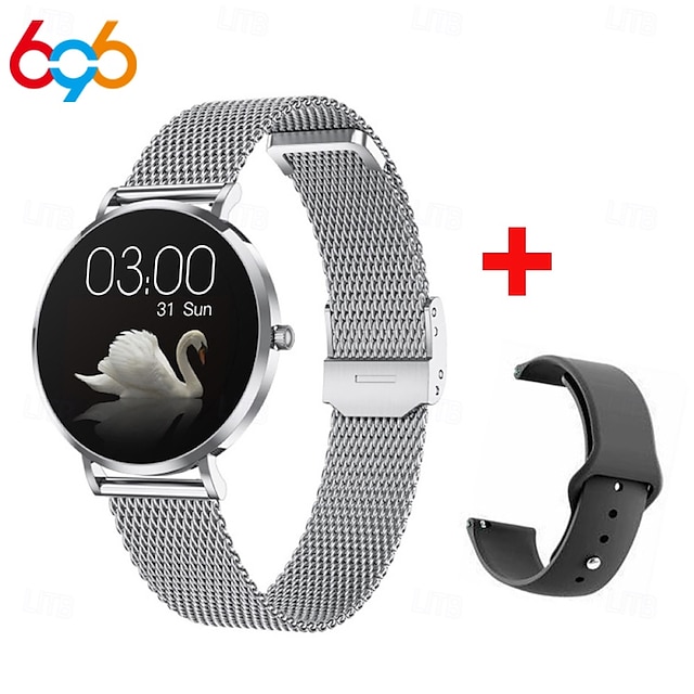  696 T8mini Smart Watch 1.19 inch Smartwatch Fitness Running Watch Bluetooth ECG+PPG Pedometer Call Reminder Compatible with Android iOS Women Men Hands-Free Calls Message Reminder IP 67 40mm Watch