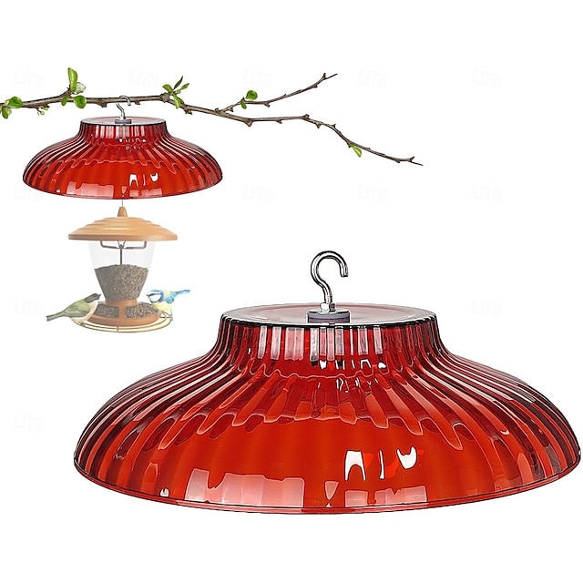  Bird Feeder Baffle, Rain Guard Bird Feeder Cone Squirrel Shield, Bird Feeder Protector, Hooked Squirrel Guard, Outdoor Squirrel Baffles for Bird Feeding Station