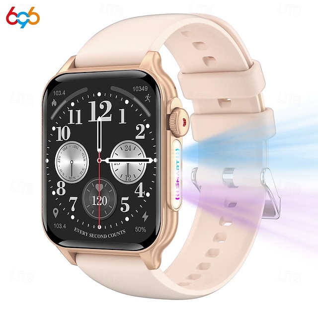  696 P6 Chytré hodinky 1.96 inch Inteligentní hodinky Bluetooth EKG + PPG Krokoměr Záznamník hovorů Kompatibilní s Android iOS Dámské Muži Hands free hovory Záznamník zpráv IP 67 40mm pouzdro na
