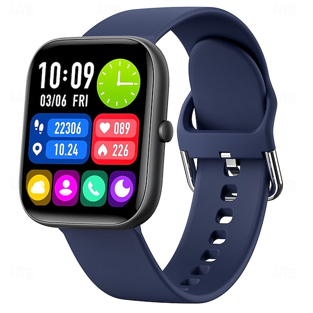  C08 Smartklokke Besvar Anrop Musikkspiller Helse Sportsarmbånd Fitness Tracker Tilpasset klokke Smartklokke